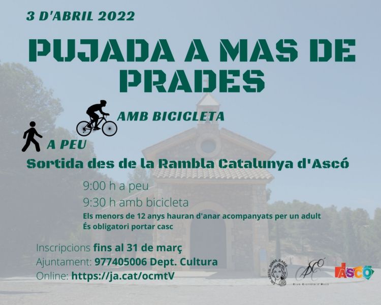 Caminada-pedalada al Mas de Prades