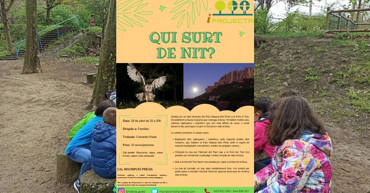 Actividad de educacin ambiental: Qui surt de nit?