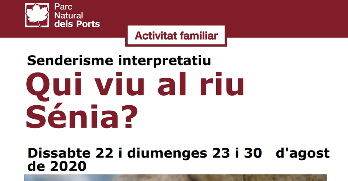 Senderisme interpretatiu: Qui viu al riu Snia?