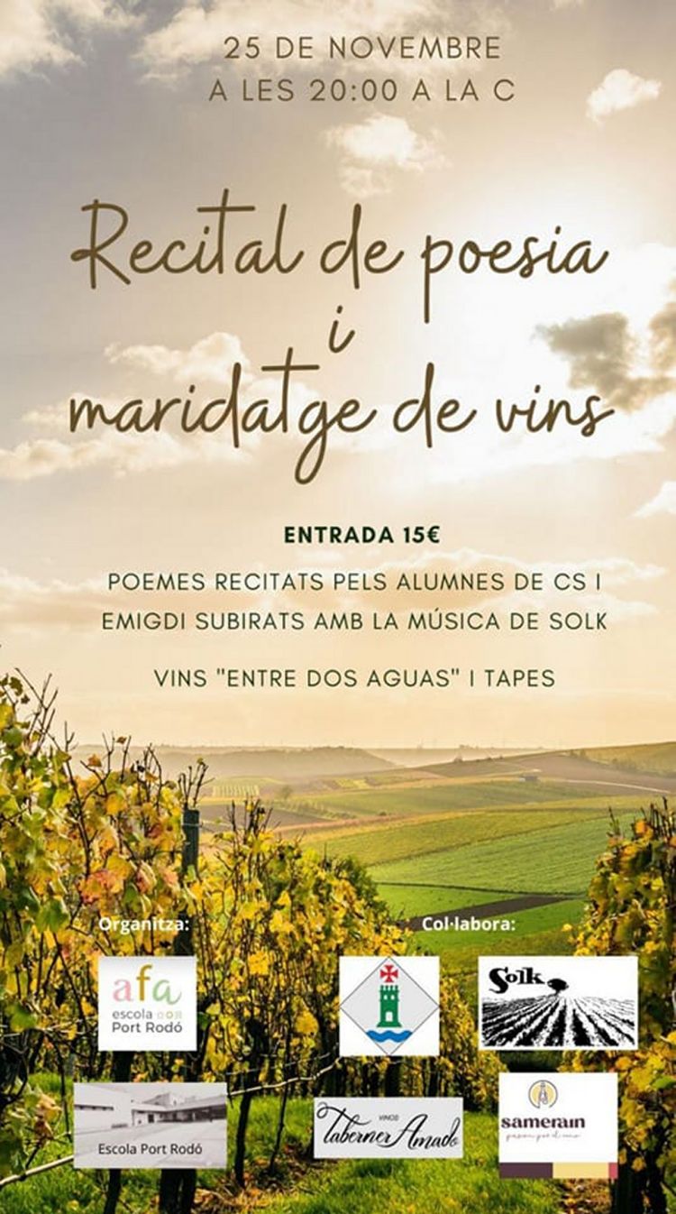 Recital de poesia i maridatge de vins