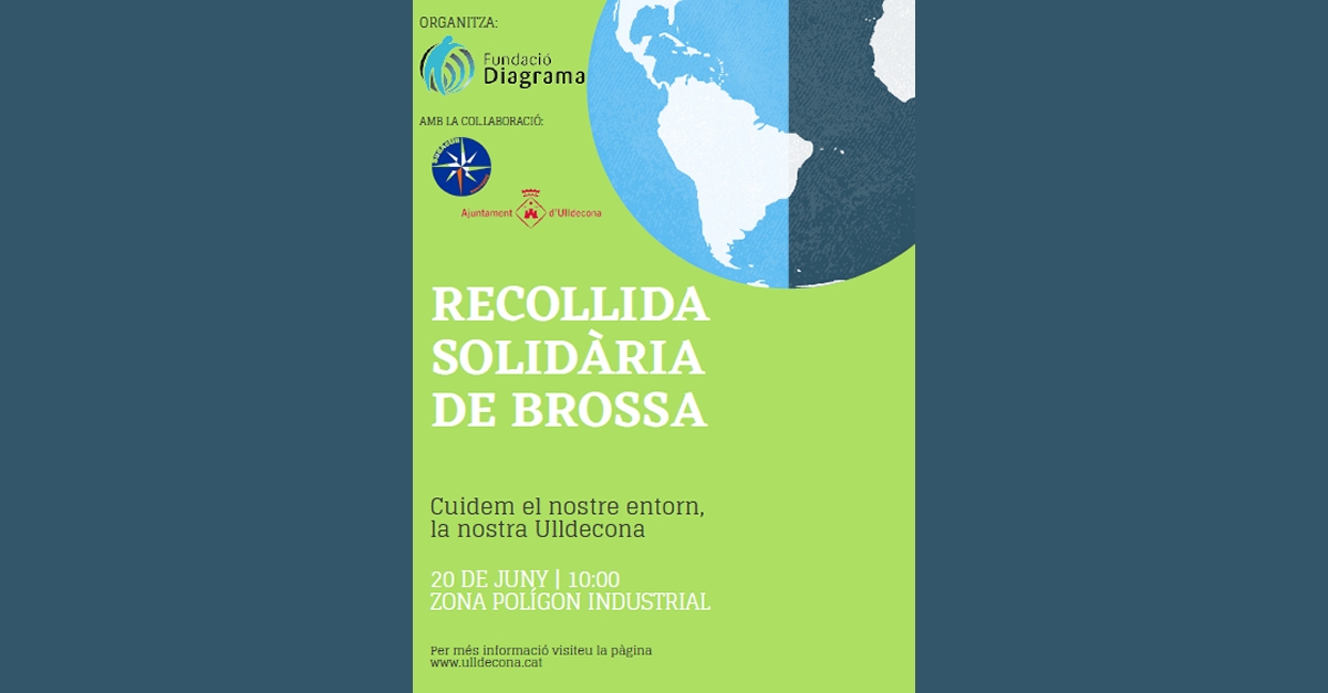 Recogida solidaria de basura en la zona del polgono industrial de Ulldecona