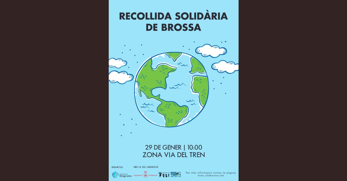 Recogida solidaria de basura en Ulldecona. Zona de la va del tren