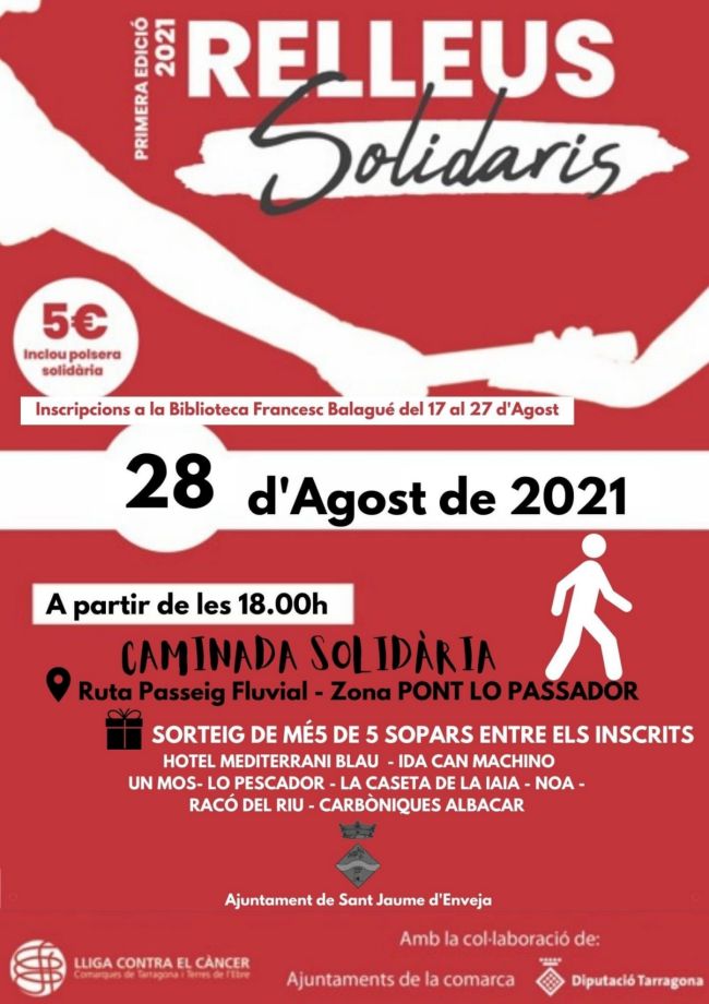 Relleus solidaris. Caminada solidria a Sant Jaume dEnveja