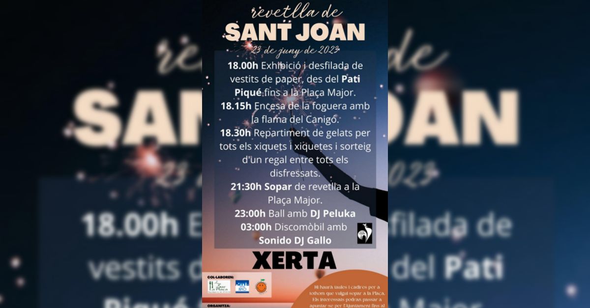 Revetlla de Sant Joan a Xerta