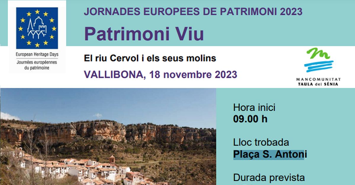 JEP2023 El riu Cervol i els seus molins 