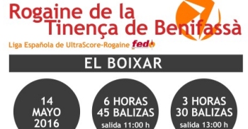 Rogaine de la Tinena de Benifass