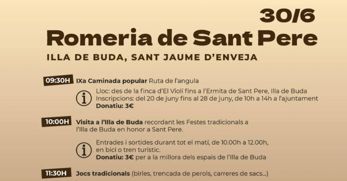 Romeria de Sant Pere a lilla de Buda