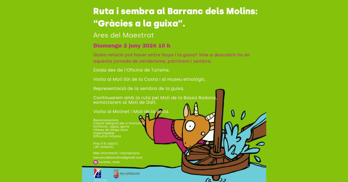 Ruta i sembra al barranc dels Molins