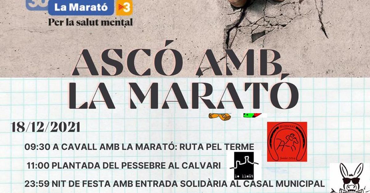 Ruta a cavall pel terme d’Asc a benefici de la Marat de TV3