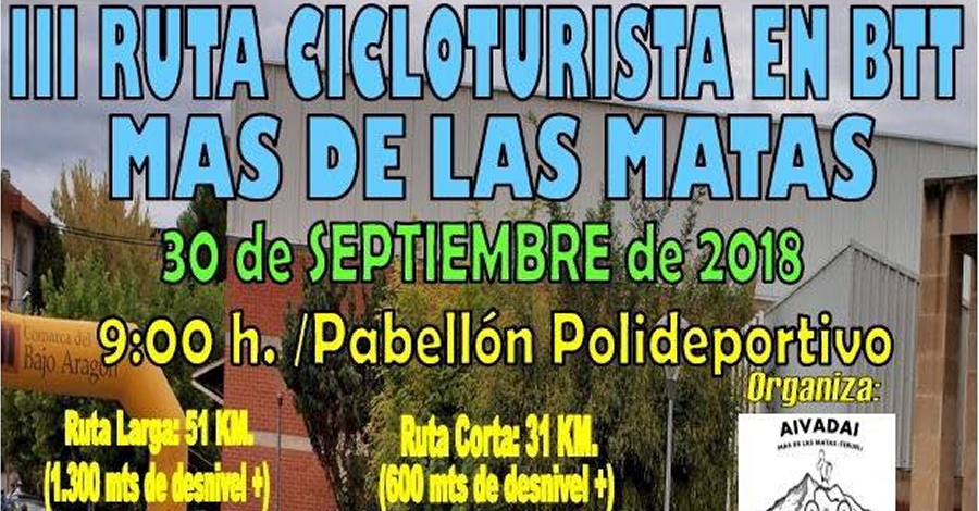 III Ruta cicloturista en btt Mas de las Matas