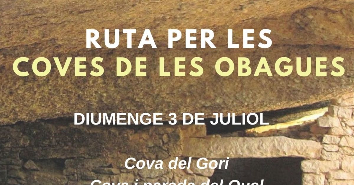 Rutas de senderismo a la Palma dEbre: Coves de les Obagues