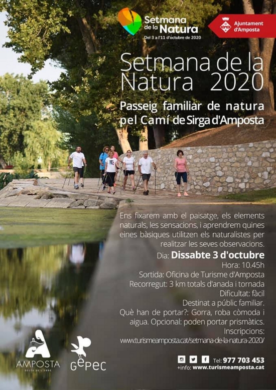 Setmana de la Natura 2020. Ruta familiar pel Cam de Sirga