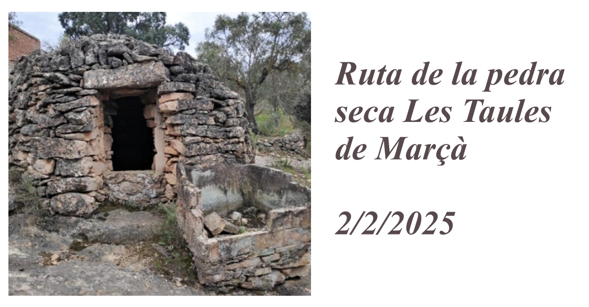 Ruta de la pedra seca Les Taules de Mar