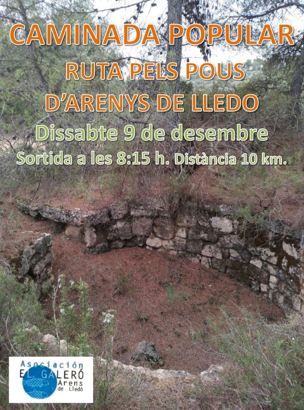 Caminada popular Ruta dels pous dArenys de Lled