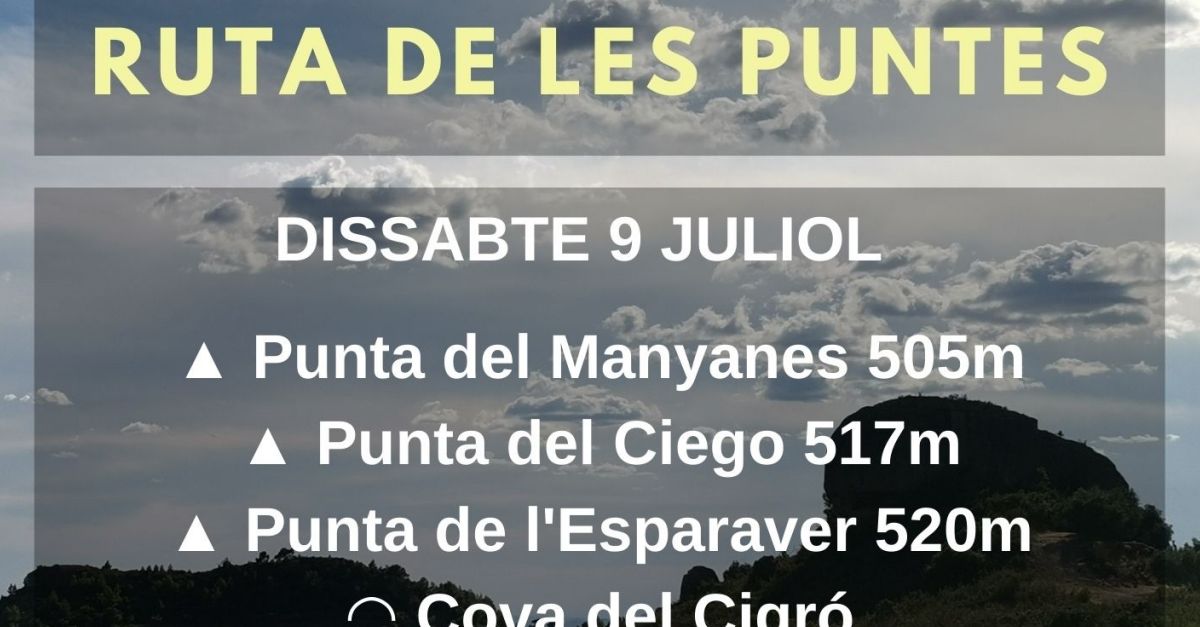 Rutas de senderismo a la Palma dEbre: Ruta de les Puntes