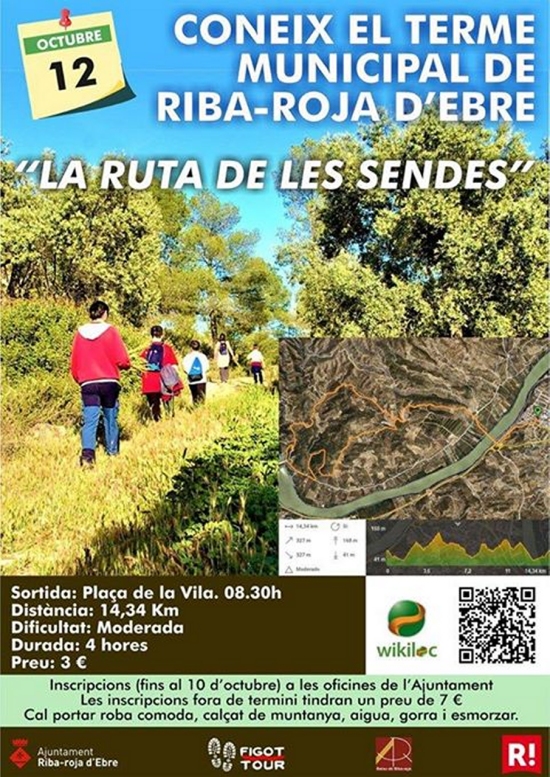 Coneix el terme municipal de Riba-roja dEbre: La ruta de les sendes