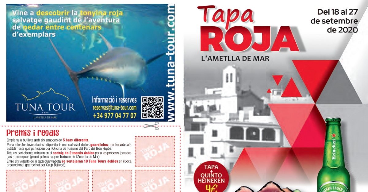 Ruta de la tapa roja en la Ametlla de Mar