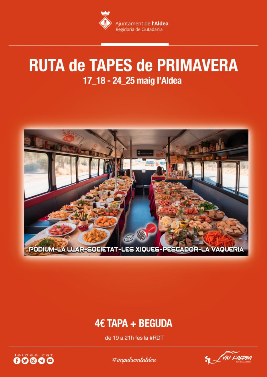 Ruta de tapes de primavera de lAldea