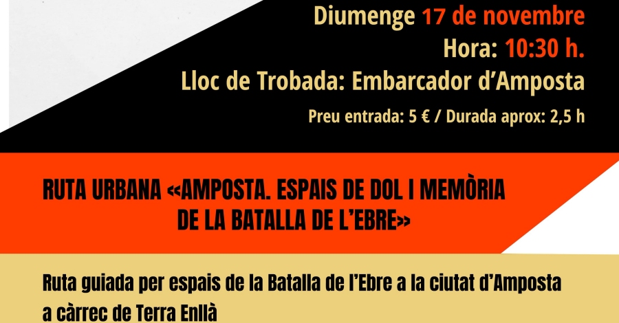 Ruta guiada por espacios de la Batalla del Ebro en Amposta