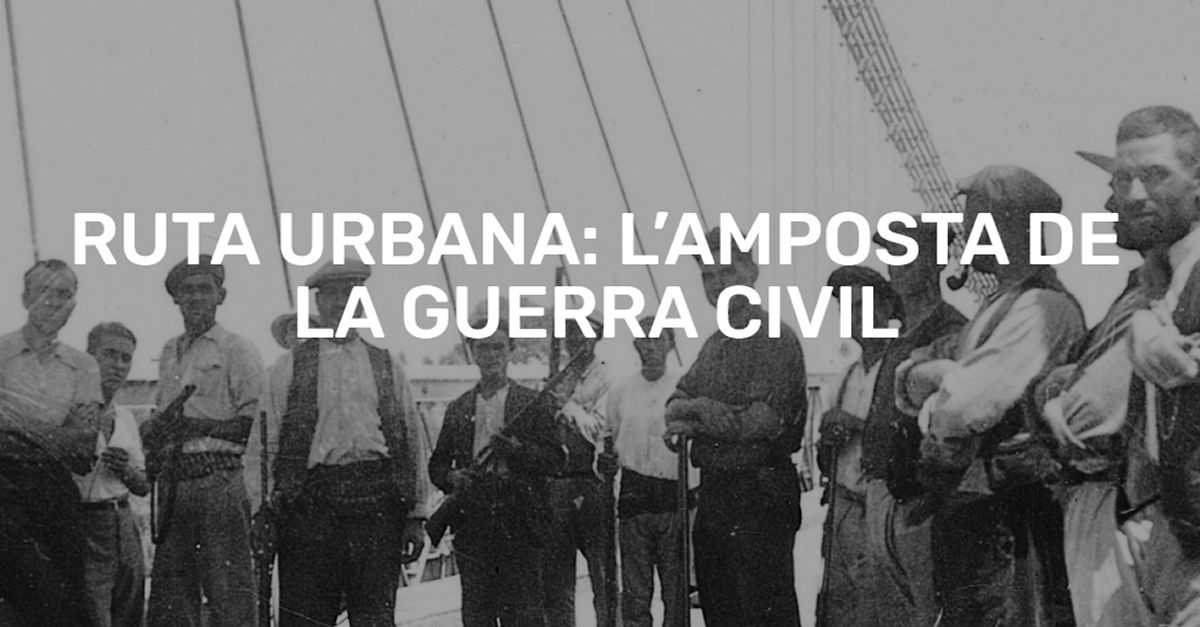 Ruta urbana LAmposta de la Guerra Civil - Acte commemoraci 85 aniversari Batalla de lEbre