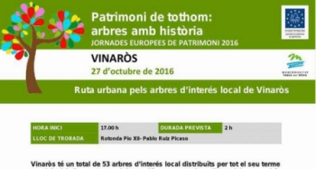 Ruta urbana pels arbres dinters local de Vinars