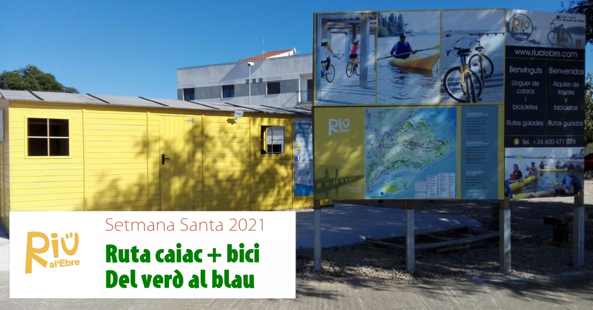 Ruta combianda caiac i bici Del verd al blau