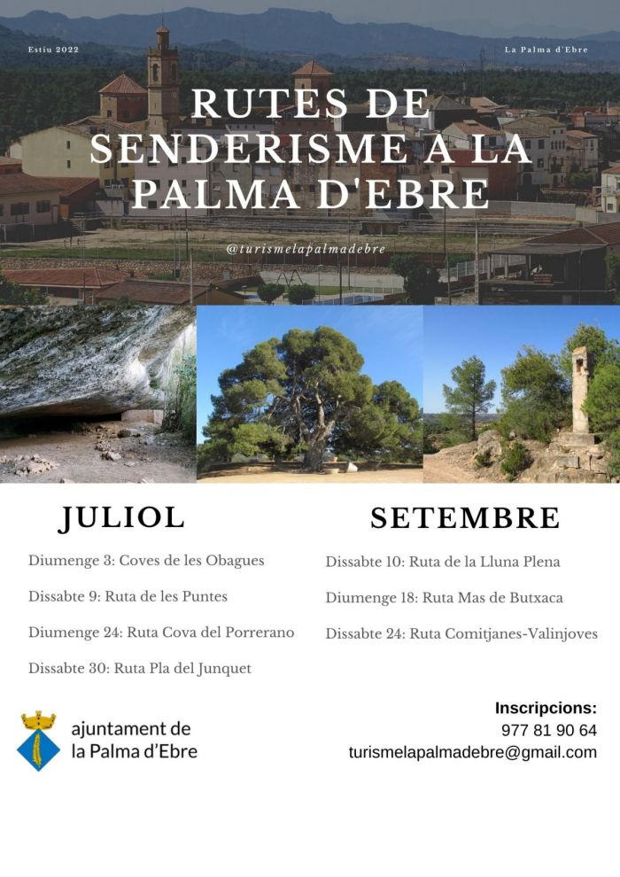 Rutes de senderisme a la Palma dEbre: Ruta del Junquet