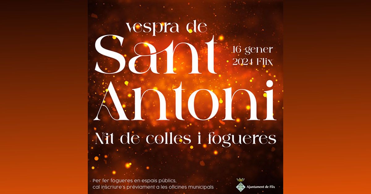 Sant Antoni 2024 a Flix