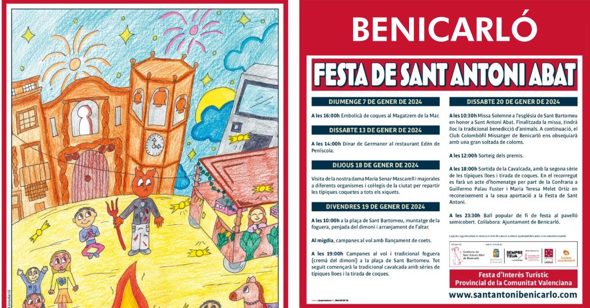 Sant Antoni 2024 a Benicarl