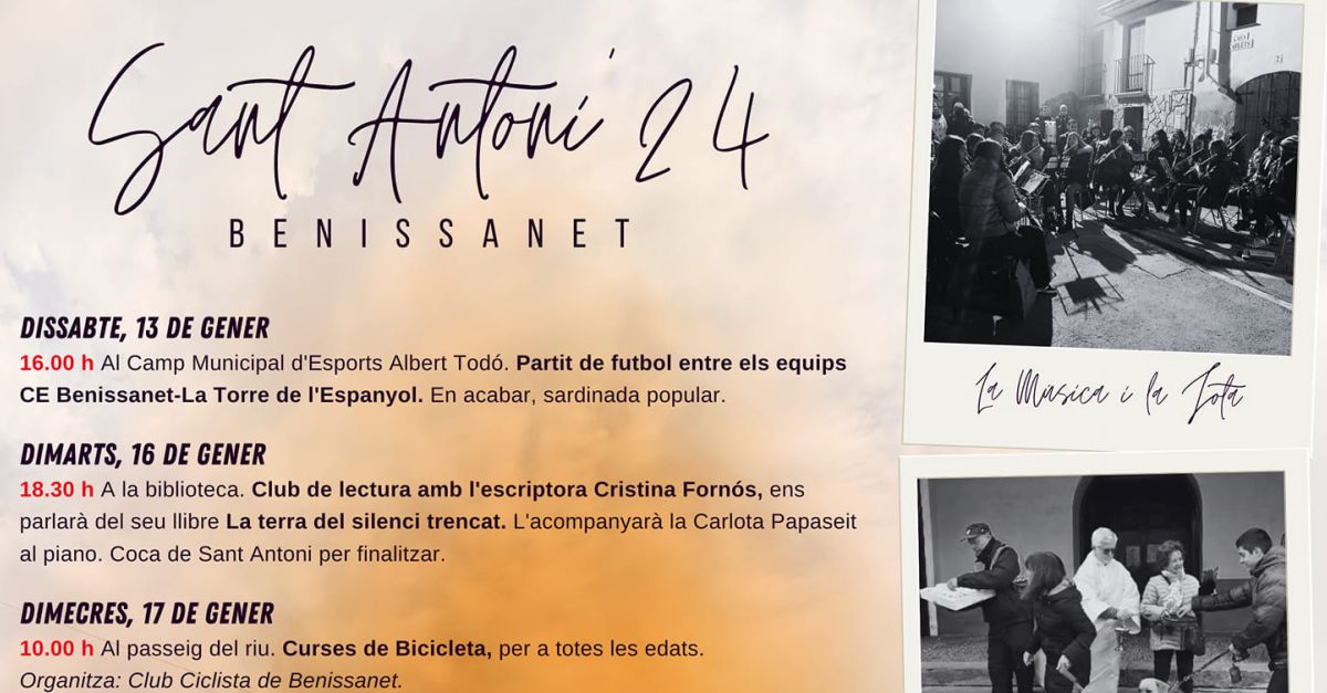 Sant Antoni 2024 a Benissanet