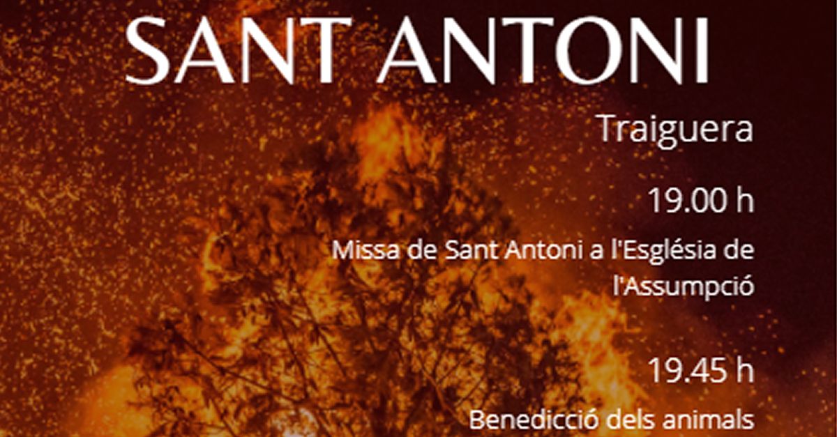 Celebraci de Sant Antoni a Traiguera