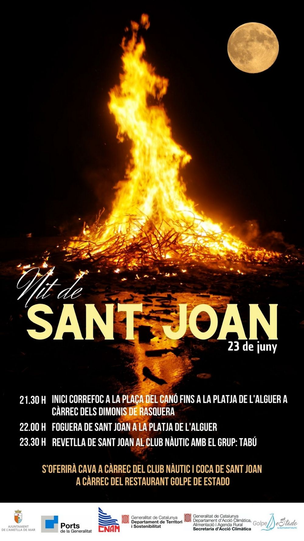 Nit de Sant Joan a lAmetlla de Mar