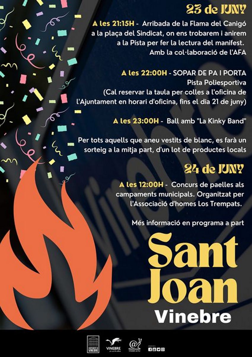 Revetlla de Sant Joan a Vinebre