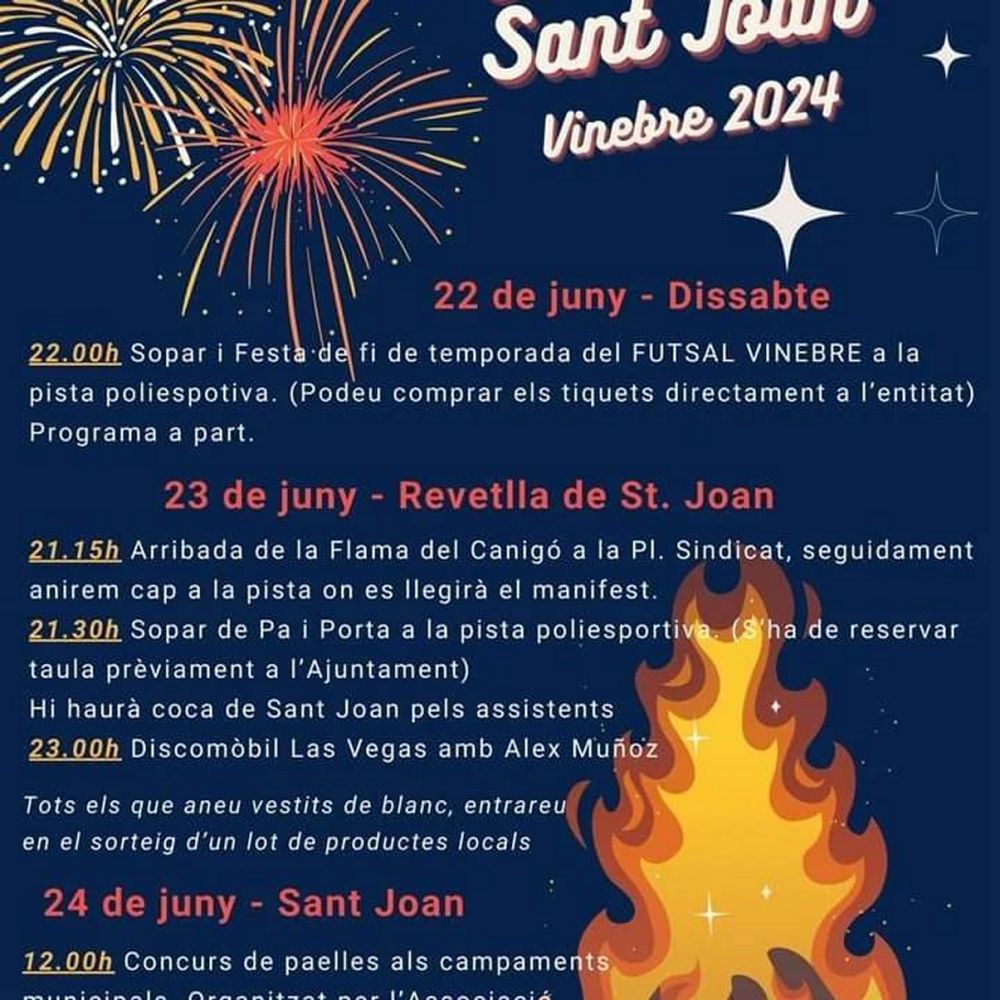 Sant Joan Vinebre 2024