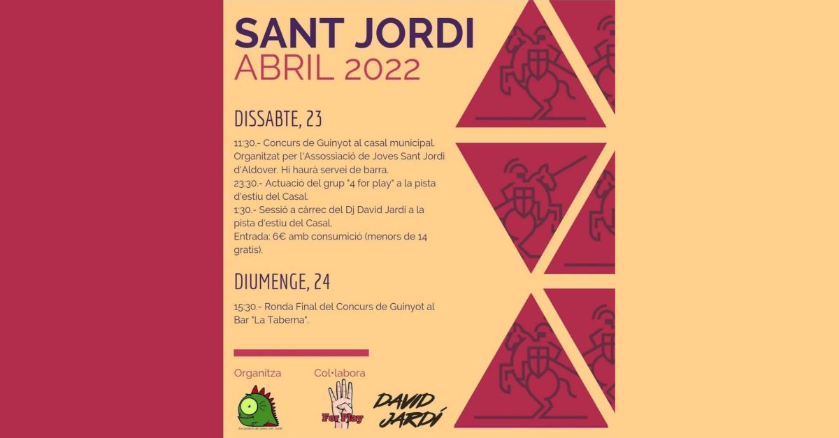 Sant Jordi Aldover 2022