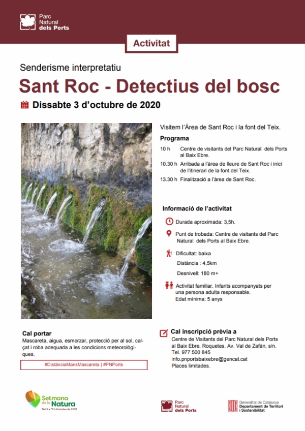 #SetmanaNatura. Senderisme interpretatiu. Visitem lrea de Sant Roc i la font del Teix, a Pals