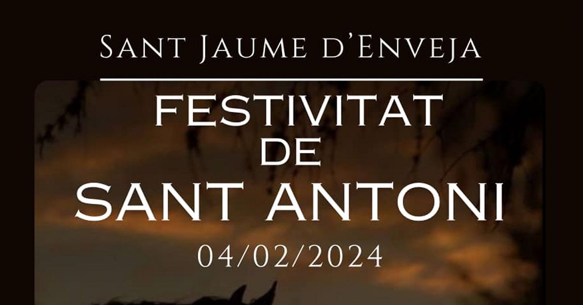 San Anton 2024 en Sant Jaume dEnveja