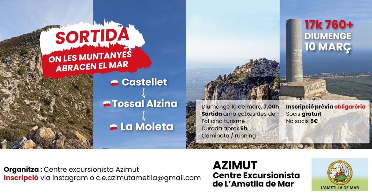 Caminada / Running: Castellet, Tossal Alzina, La Moleta