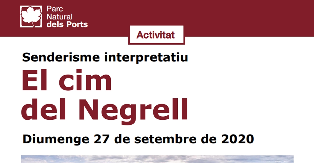 Senderismo interpretativo: La cima del Negrell