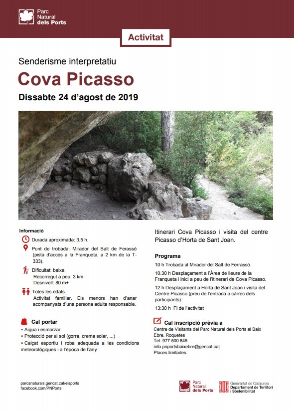 Senderisme interpretatiu a la Cova Picasso