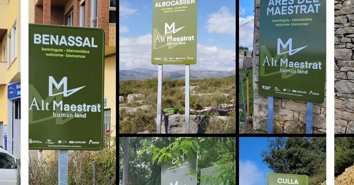 Els pobles que integren el territori Human Land installen senyals informatius per a unificar la marca turstica | EbreActiu.cat, revista digital d’oci actiu | Terres de l’Ebre ...