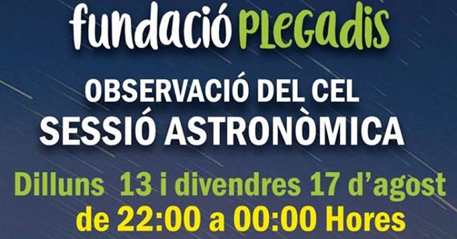 Observaci del cel. Sessi astronmica