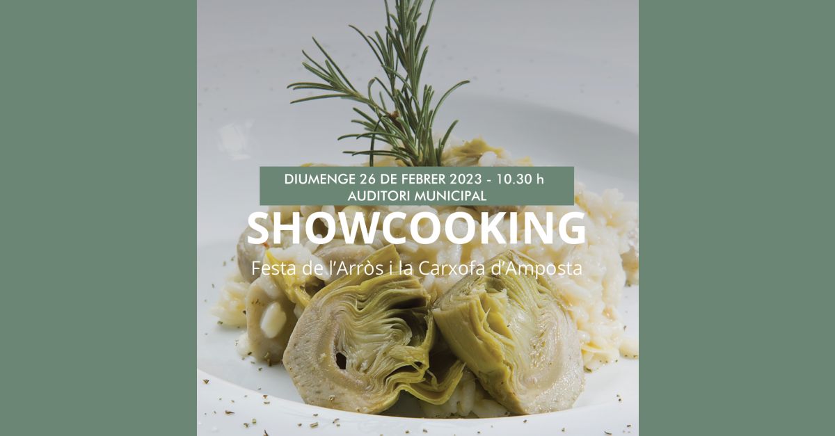 Showcooking Festa de lArrs i la Carxofa dAmposta