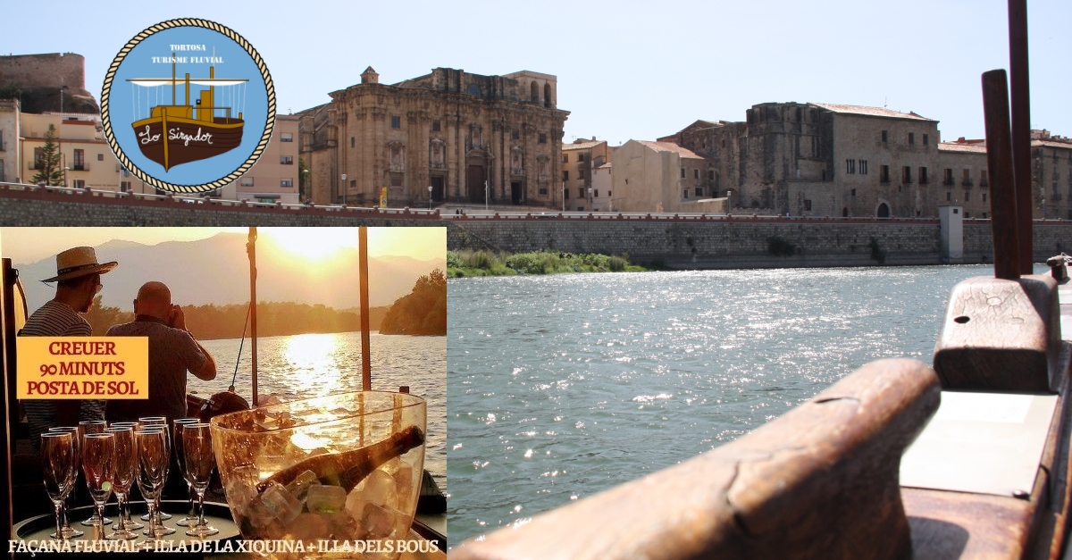 Lo Sirgador: crucero por el ro Ebro + puesta de sol