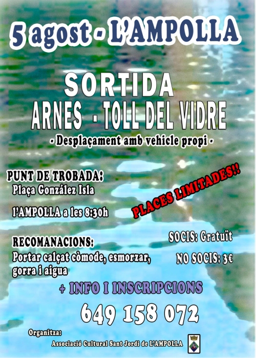 Sortida Arnes-Toll del Vidre