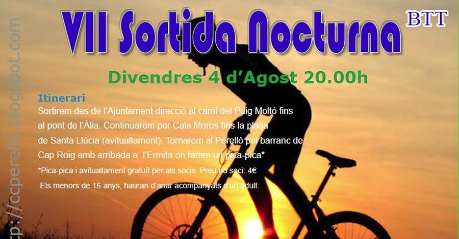 VII Sortida nocturna en btt