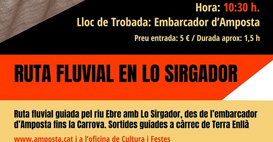 Ruta fluvial guiada por el ro Ebro con Lo Sirgador