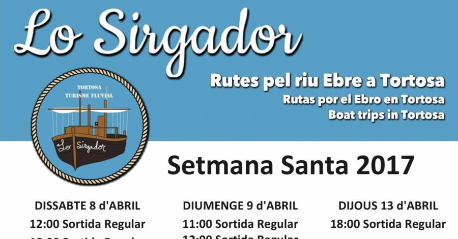 Sortides Setmana Santa del llagut Lo Sirgador