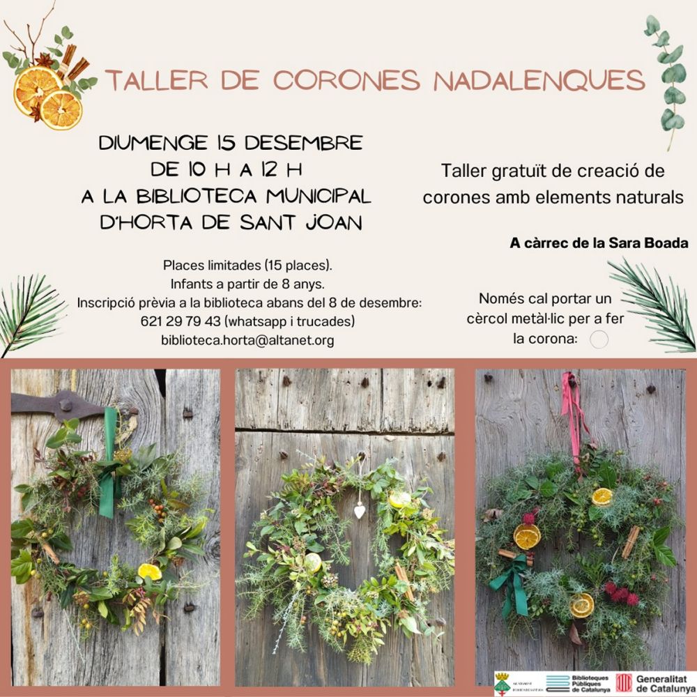 Taller de corones nadalenques