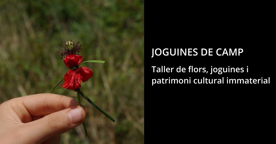 Juguetes de campo. Taller de flores silvestres y juguetes efmeras